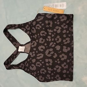 Rae Dunn 🦊 WARRIOR Workout/Sports Bra with padding. Size S/P animal print …